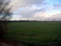 Figure 16 Paysage de polder avec des watergangs Pejzaĝo kun polderoj kaj kanaletoj